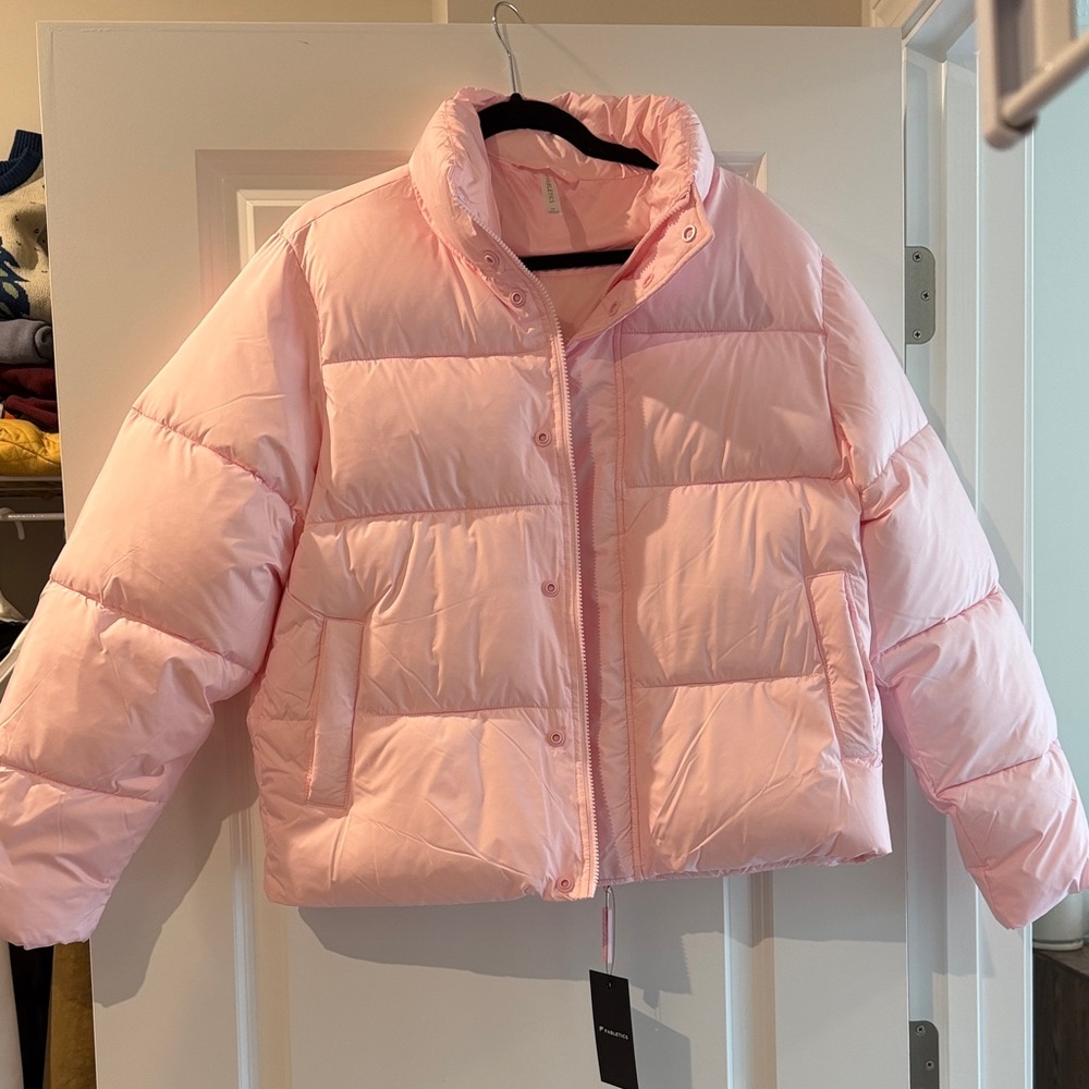 Pink Fabletics Puffer Jacket